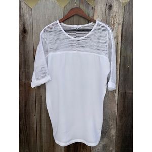 Mikoh White Dress with Mesh Accents